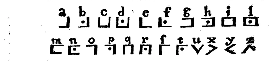 Alphabet des Chevaliers Prussiens