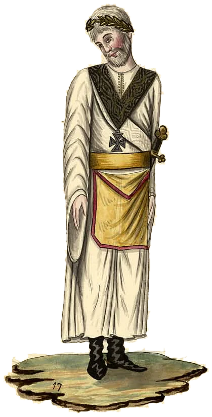 Le Chevalier d'Orient et d'Occident revêtu des décors du grade, manuscrit Quesada