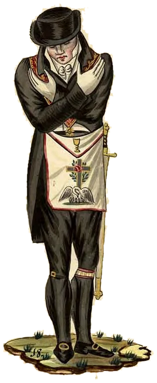 Le Chevalier Rose-Croix revêtu des décors du grade, manuscrit Quesada