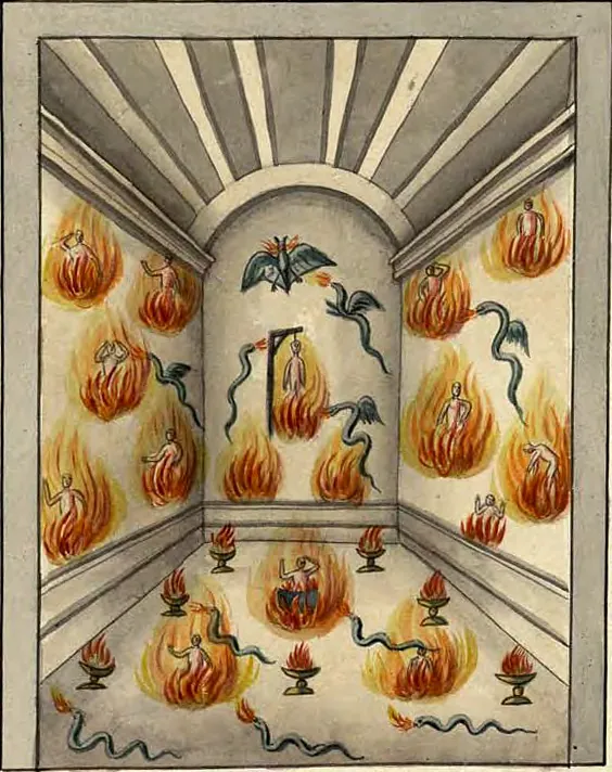 Tableau de la loge du Chevalier Rose-Croix, manuscrit Quesada, planche XL