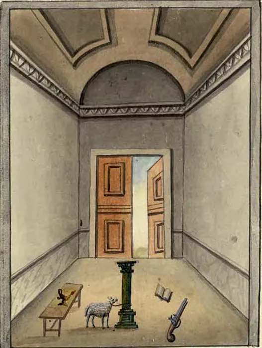Tableau de la loge du Prince du Tabernacle, manuscrit Quesada, planche LVI